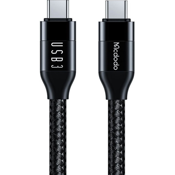 Mcdodo - Data Cable - USB-C to USB-C, 100W, 10Gb/s, 4K@60Hz, 5A, 1.2m - Black - (CA-7132)