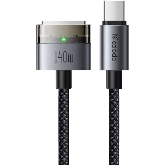 Mcdodo - Magnetic Cable (CA-2070) - USB-C to MagSafe 3, 140W, LED Indicator, 2m - Black