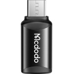 Mcdodo - OTG Adapter - Type-C to Micro-USB, Aluminium Alloy, Charging & Data Sync - Black - (OT-7690)