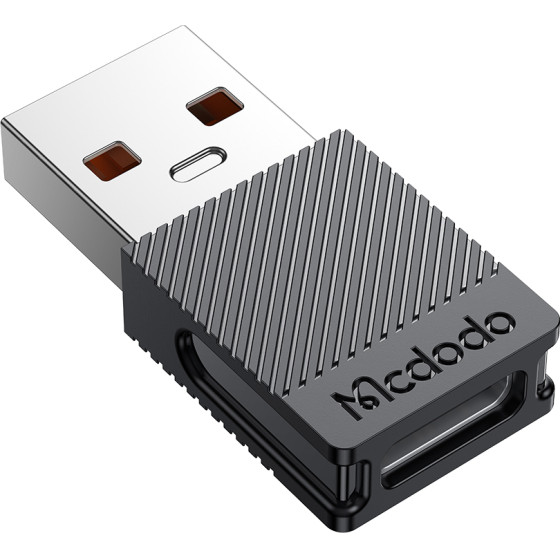 Mcdodo - OTG Adapter - Type-C to USB 3.0 Convertor, Ultra-fast Data Sync, TPE, 5A - Black - (OT-6970)