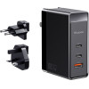 Mcdodo - Universal Travel Adapter Nuc AR Power Series - UK/US/EU Plug, 2x Type-C, USB-A, 100W, GaN - Black - (CH-8101 Pro)
