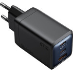 Mcdodo - Wall Charger Gana Mini Series (CH-0970) - 2x USB-C, 1x USB-A, 67W, GaN Technology - Black