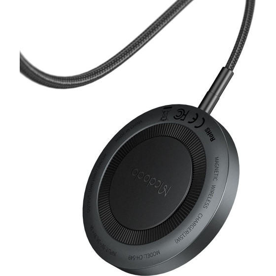 Mcdodo - Wireless Charger (CH-5490) - Magnetic, for iPhone, 15W, 1m - Black