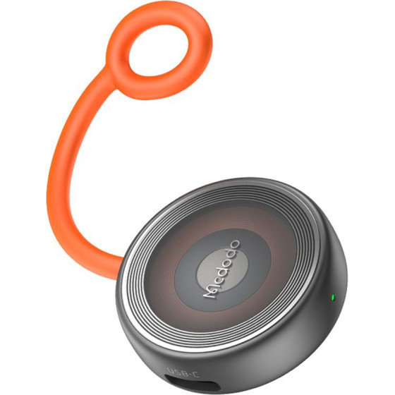 Mcdodo - Wireless Charger - for Apple Watch, Dual Input, 2.5W, Anti-lost Silicone Lanyard - Black - (CH-6840)