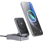 Mcdodo - Wireless Charging Station (CH-5192) - with Wall Charger + Type-C Cable, Qi2, 22.5W, MagQ - Grey
