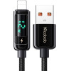 Mcdodo - Data Cable - USB-A to Lightning, 3A, Digital Display, 1.2m - Black - (CA-9940)