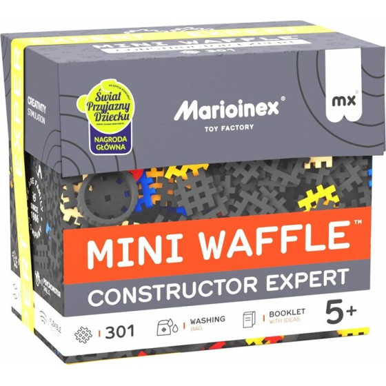 Marioinex Mini Waffle Building Blocks Constructor Expert, 301 Pieces - (5903033904039)