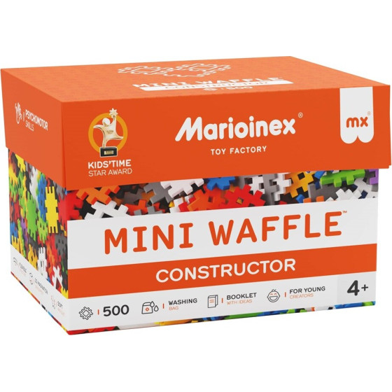 Marioinex Mini Waffle Building Blocks Constructor, 500 Pieces - (5903033902288)
