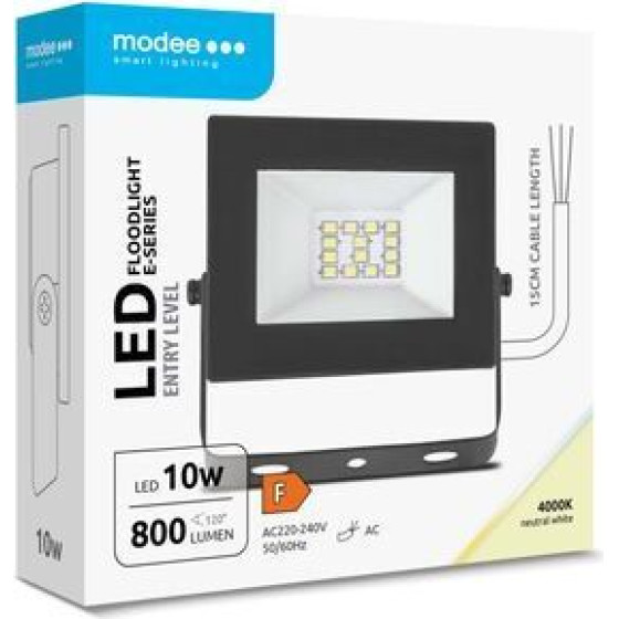 Modee Lighting Led ��������� E-Series Slim 10W 120� 4000K 800lm Erp - (ML-FLS4000K10WEN)