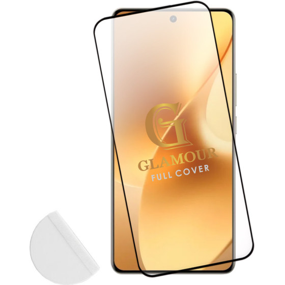 Idol 1991 Tempered Glass Realme 15 5G 6.8'' 9H 0.30mm 3D Full Glue Semi Curved Finger Unlock Black +Squeezy CARD