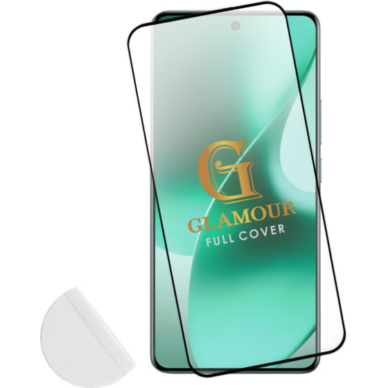 Idol 1991 Tempered Glass Realme 15 Pro 5G 6.8'' 9H 0.30mm 3D Full Glue Semi Curved Finger Unlock Black +Squeezy CARD