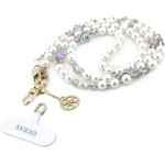 Guess Crossbody Strap Pear And 4G Charm White - (GUUCMDW4CH)