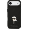 Karl Lagerfeld Liquid Silicone Metal Ikonik Case For Iphone Air Black - (KLHCP17MSMHKNPK)