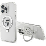 Karl Lagerfeld Ringstand Karl And Choupette Magsafe Case For Iphone 16 Pro Max White - (KLHMP16XHMRSKCH)