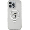 Karl Lagerfeld Ringstand Karl And Choupette Magsafe Case For Iphone 16 Pro Max White - (KLHMP16XHMRSKCH)