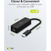 Goobay ���������� ������� USB-C, 1000MBps Ethernet, ������ - (76579)