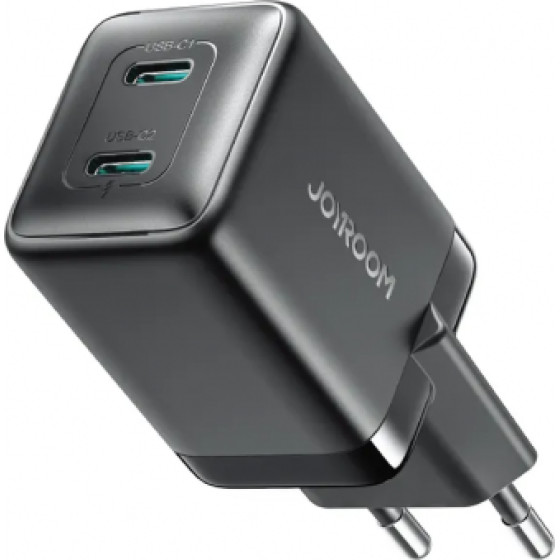 Joyroom Wall Charger JR-TCG17, 45W, 3A, 2 x USB-C, Black