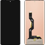 MP Lcd Display Module For Motorola Edge 50 / Edge 50 Pro, w/o Frame, Aftermarket, Black