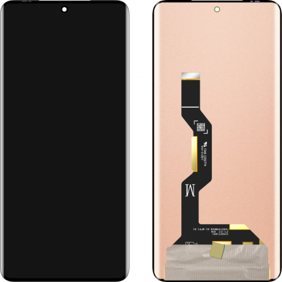 MP Lcd Display Module For Motorola Edge 50 / Edge 50 Pro, w/o Frame, Aftermarket, Black