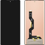 MP Lcd Display Module For Motorola Edge 50 Fusion, w/o Frame, Aftermarket, Black