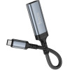 Hoco Cable Usb C To Hdtv Conversion Cable 4K 30Hz 0,2 m UA43A Metal gray