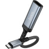 Hoco Cable Usb C To Hdtv Conversion Cable 4K 30Hz 0,2 m UA43A Metal gray