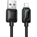 Hoco Cable With Lcd Usb A To Lightning 2,4A 1,2 m U146 black
