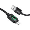 Hoco Cable With Lcd Usb A To Lightning 2,4A 1,2 m U146 black