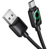 Hoco Cable With Lcd Usb A To Usb C 3A 1,2 m U146 black