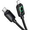 Hoco Cable With Lcd Usb C To Usb C 3A 60W 1,2 m U146 black