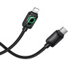 Hoco Cable With Lcd Usb C To Usb C 3A 60W 1,2 m U146 black