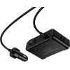 Hoco Car Charger 2xUsb A + 2xUsb C+3x Cigarette Lighter Ports Pd QC3.0 240W Z64 black
