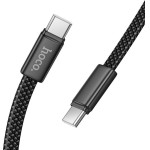 Hoco Flat Cable Usb C To Usb C 3A 60W 1 m X125 black