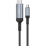 Hoco Screen Mirroring Cable Usb C To Hdmi 4K 30Hz 1,8 m UA43 Metal gray