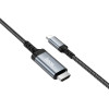 Hoco Screen Mirroring Cable Usb C To Hdmi 4K 30Hz 1,8 m UA43 Metal gray