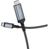 Hoco Screen Mirroring Cable Usb C To Hdmi 4K 30Hz 1,8 m UA43 Metal gray