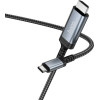 Hoco Screen Mirroring Cable Usb C To Hdmi 4K 30Hz 1,8 m UA43 Metal gray