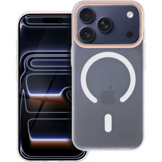 Case Go Orange Compatible With Magsafe For Iphone 17 Pro Max Transparent OEM