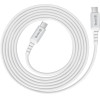 Crong Armor Link - Cable 100W Pd 5A USB-C To USB-C 200cm (white) - (CRGAL200USCCWHI)