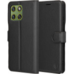 Techsuit - Leather Folio - Motorola Edge 70 - Black