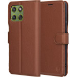 Techsuit - Leather Folio - Motorola Edge 70 - Brown