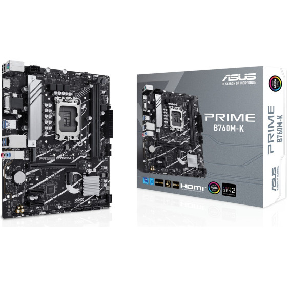 Asus Prime B760M-K Intel B760 Lga 1700 Micro Atx - (90MB1FI0-M1EAY0)