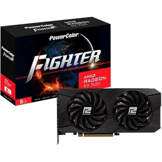 PowerColor Fighter RX7600 8G-F Graphics Card - (Rx 7600 8G-F/V2)