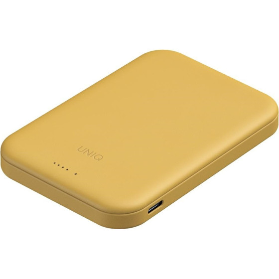 UNIQ Powerbank Lyden Lexa Magnetic 5000mAh Pd USB-C Magsafe Yellow - (UNIQ-LYDENLEXA-CYELLOW)