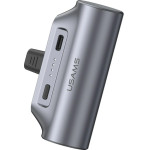 Usams PB79 Mini Tail Plug Portable Power Bank 3000mAh USB-C Gray - (3KCD24801)