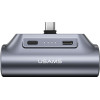 Usams PB79 Mini Tail Plug Portable Power Bank 3000mAh USB-C Gray - (3KCD24801)