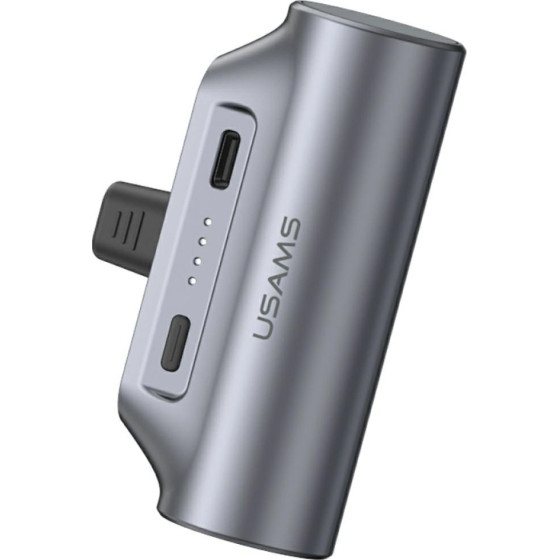 Usams PB79 Mini Tail Plug Portable Power Bank 3000mAh USB-C Gray - (3KCD24801)