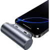 Usams PB79 Mini Tail Plug Portable Power Bank 3000mAh USB-C Gray - (3KCD24801)