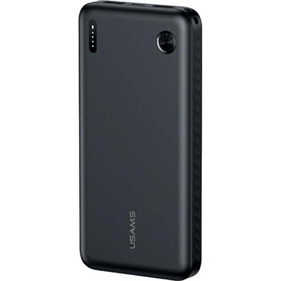 Usams PB83 Power Bank 2xUSB-A 1xUSB-C 10000mAh Black - (10KCD25301)