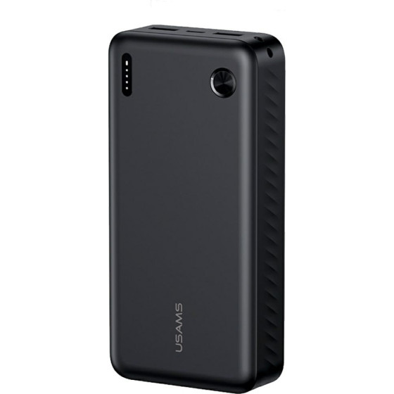 Usams PB83 Power Bank 2xUSB-A 1xUSB-C 20000mAh Black - (20KCD25401)